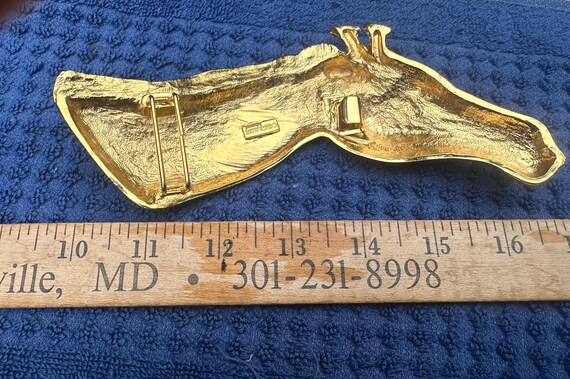 Vintage Signed Dottie Smith Statement Runway Gold… - image 3