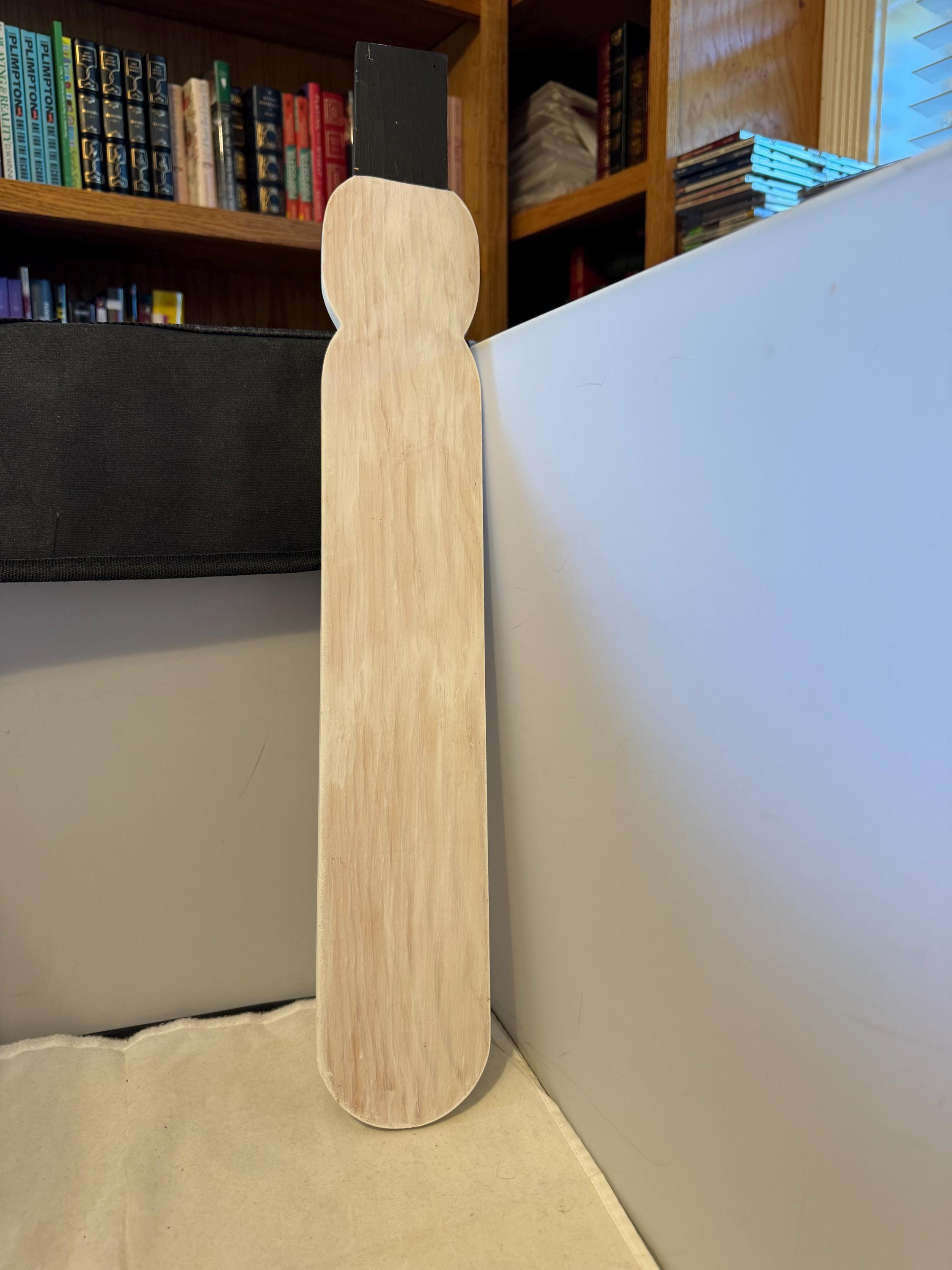 Hand-painted Wooden Snowman - 