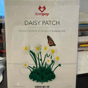 Gänseblümchen Aufnäher - Lovepop 3D Pop-Up Grußkarte - Neu