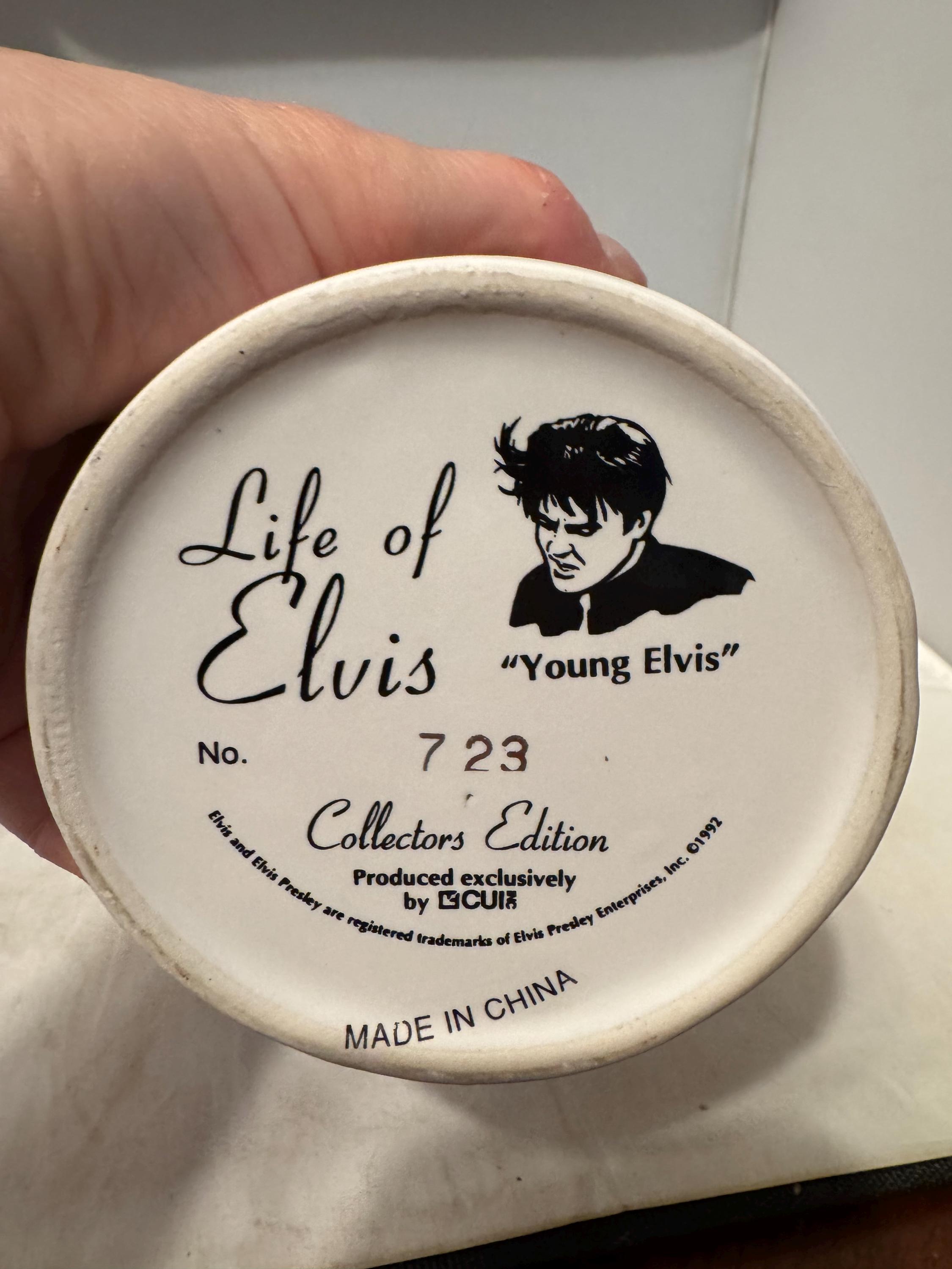 エルヴィス・プレスリーの「若きエルヴィス」ビールジョッキ #723 新品