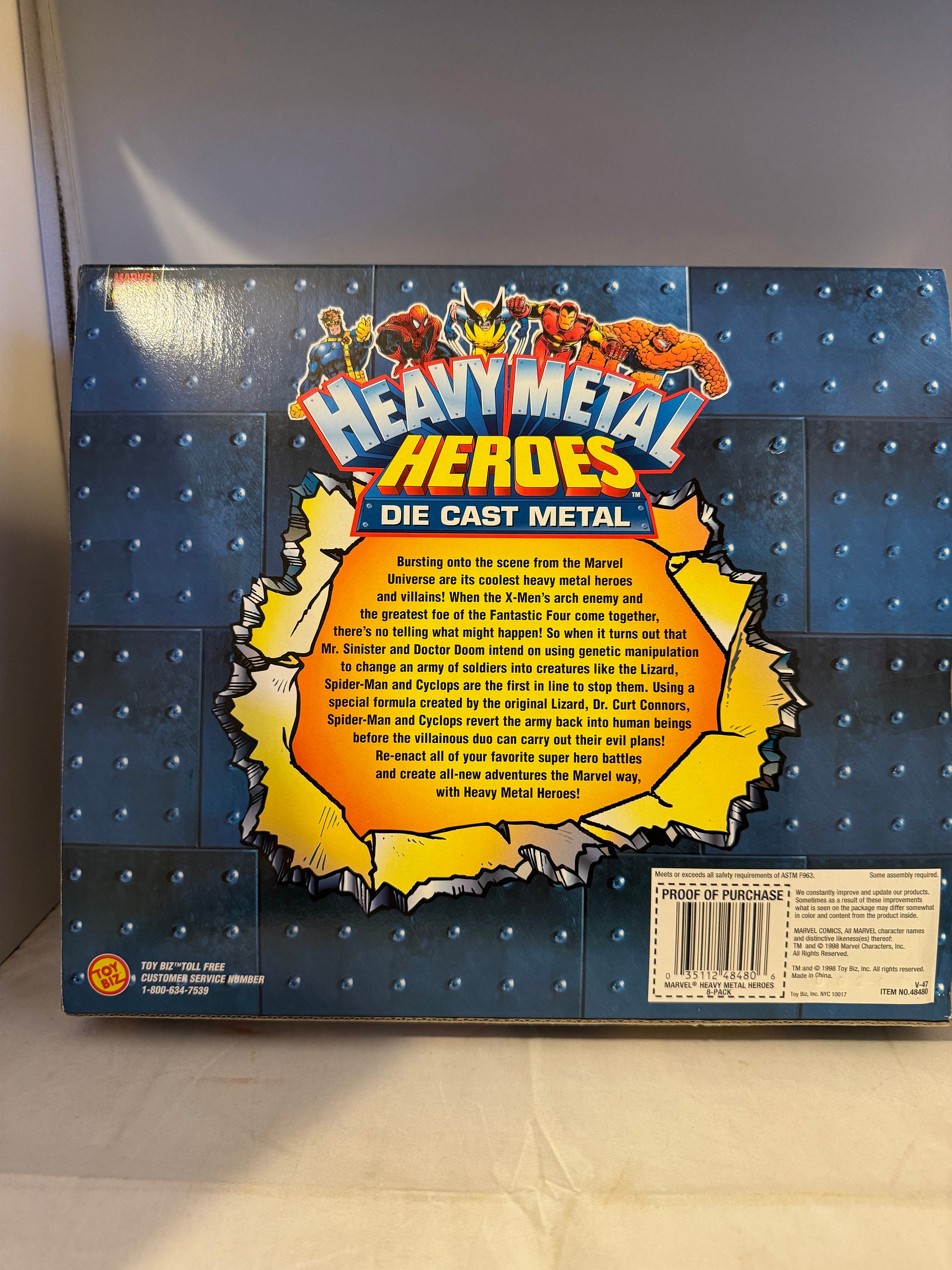 Marvel Comics - Heavy Metal Heroes - Die Cast Metal - New (1998