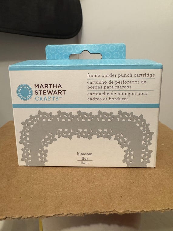 マーサスチュワート ビッグパンチセット レース ボーダー フレーム