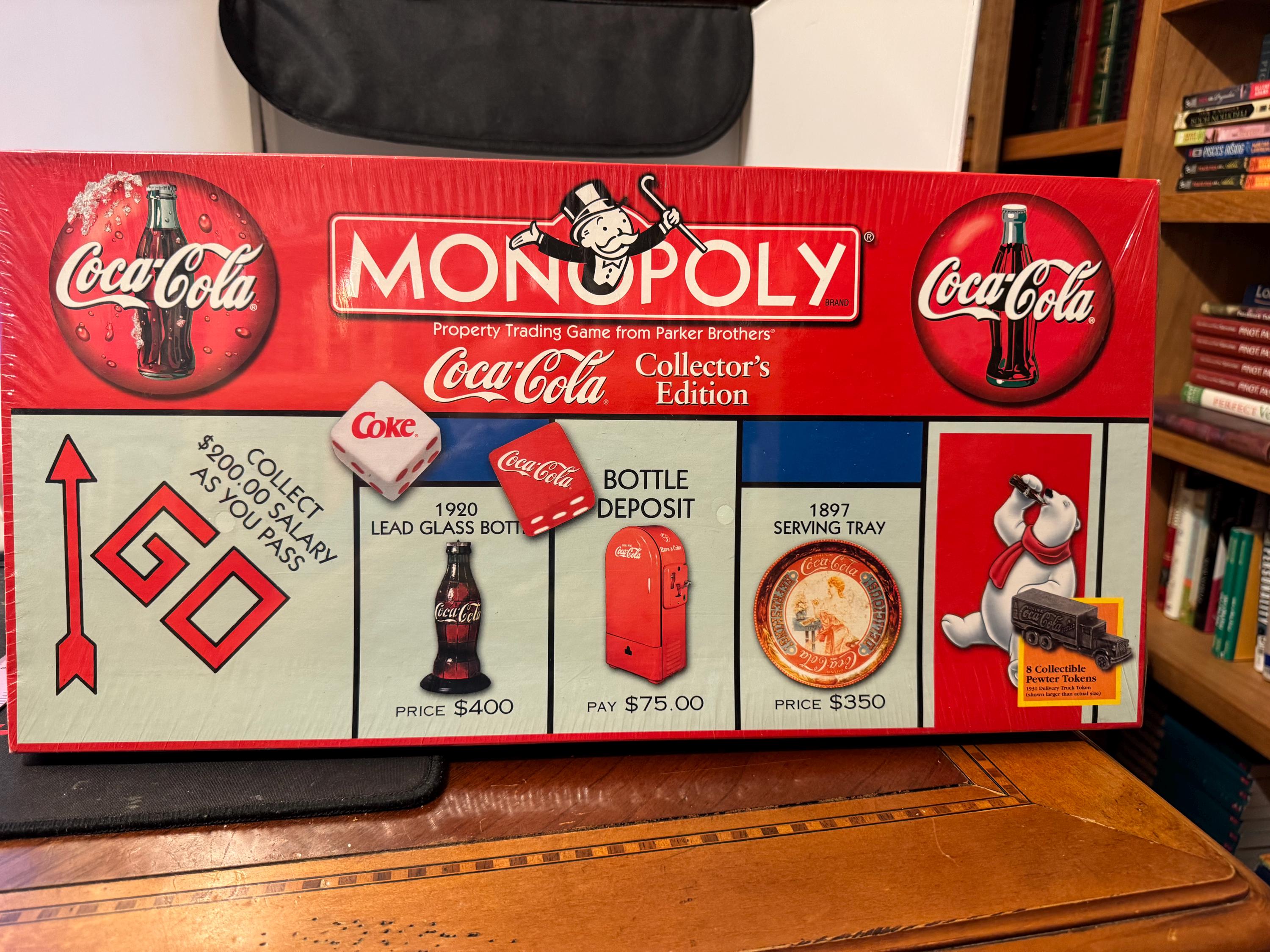 コカ・コーラ公式　モノポリー（Coca-Cola Monopoly） For Sale Coca`Cola Collector's Edition Monopoly Monopoly Coca-cola