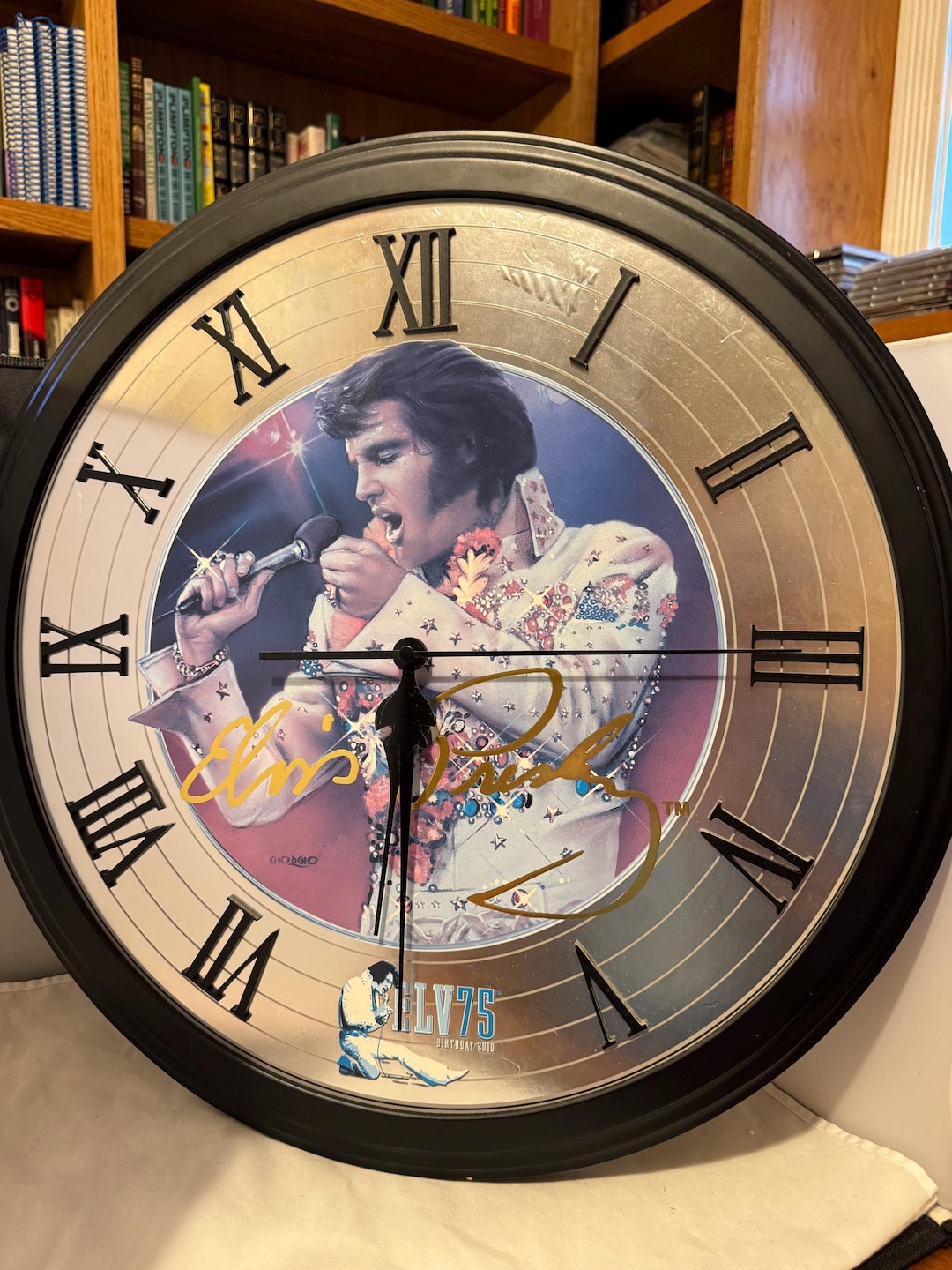 エルヴィス・プレスリー アニバーサリー・クロック Elvis Presley Btadford Exchange 75th Anniversary Clock Limited