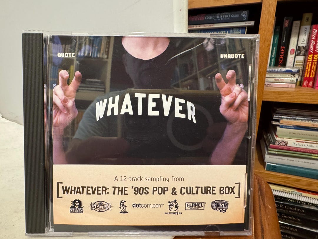 Whatever: 90's Pop & Culture Box - Promo CD - Used - Etsy