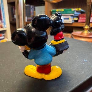 Figura vintage de Mickey Mouse de Disney de Applause en PVC / Rara imagen 3