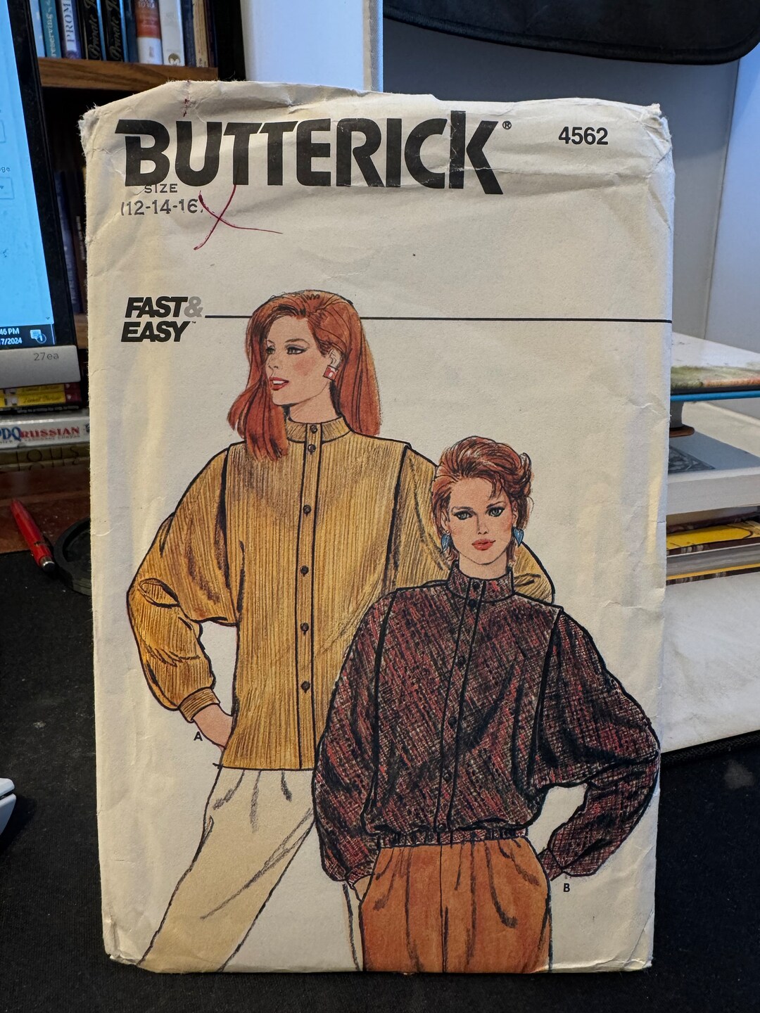 Butterick Pattern 4562 - Misses' Jacket - Size (12-14-16) - Uncut - Etsy