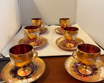 手吹きベネチアン・ムラーノガラスセット - Etsy 日本