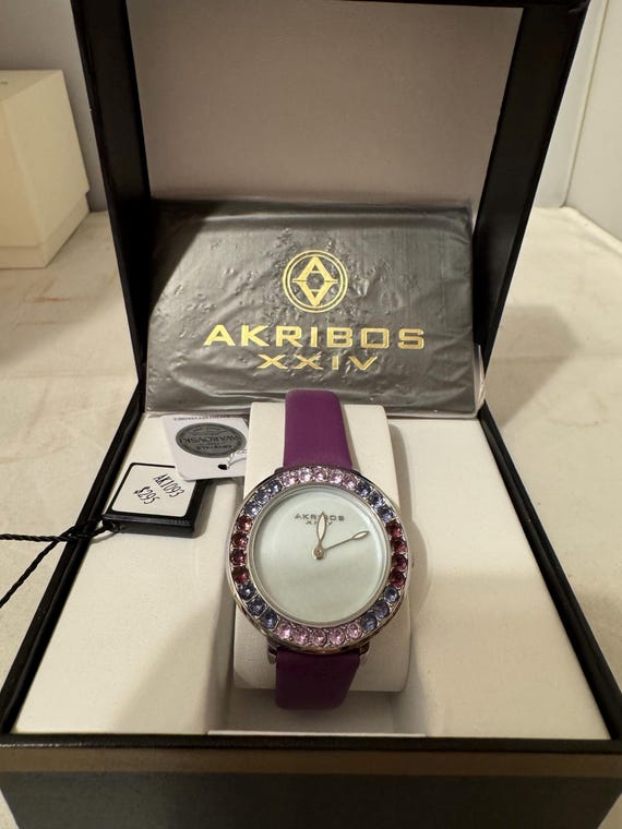 Akribos XXIV Mother-of-pearl Women Watch - New - Etsy display picture 3