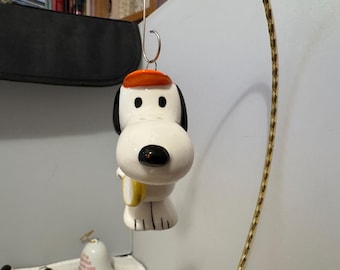 Snoopy tennisspeler vintage kerstornament