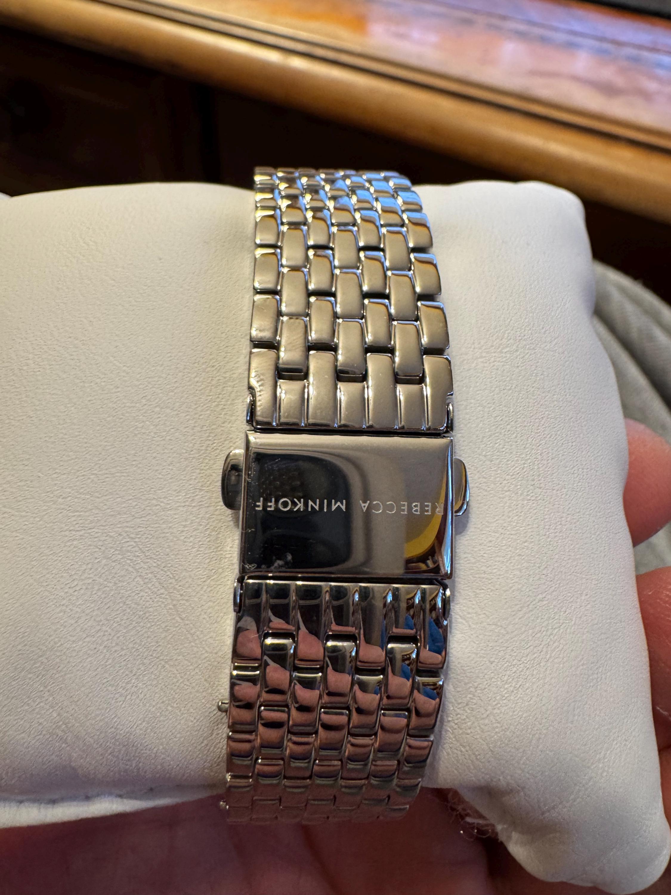 Silver Rebecca Minkoff watch Rebecca Minkoff Ladies Watch Silver Studded | Mercari main image 3