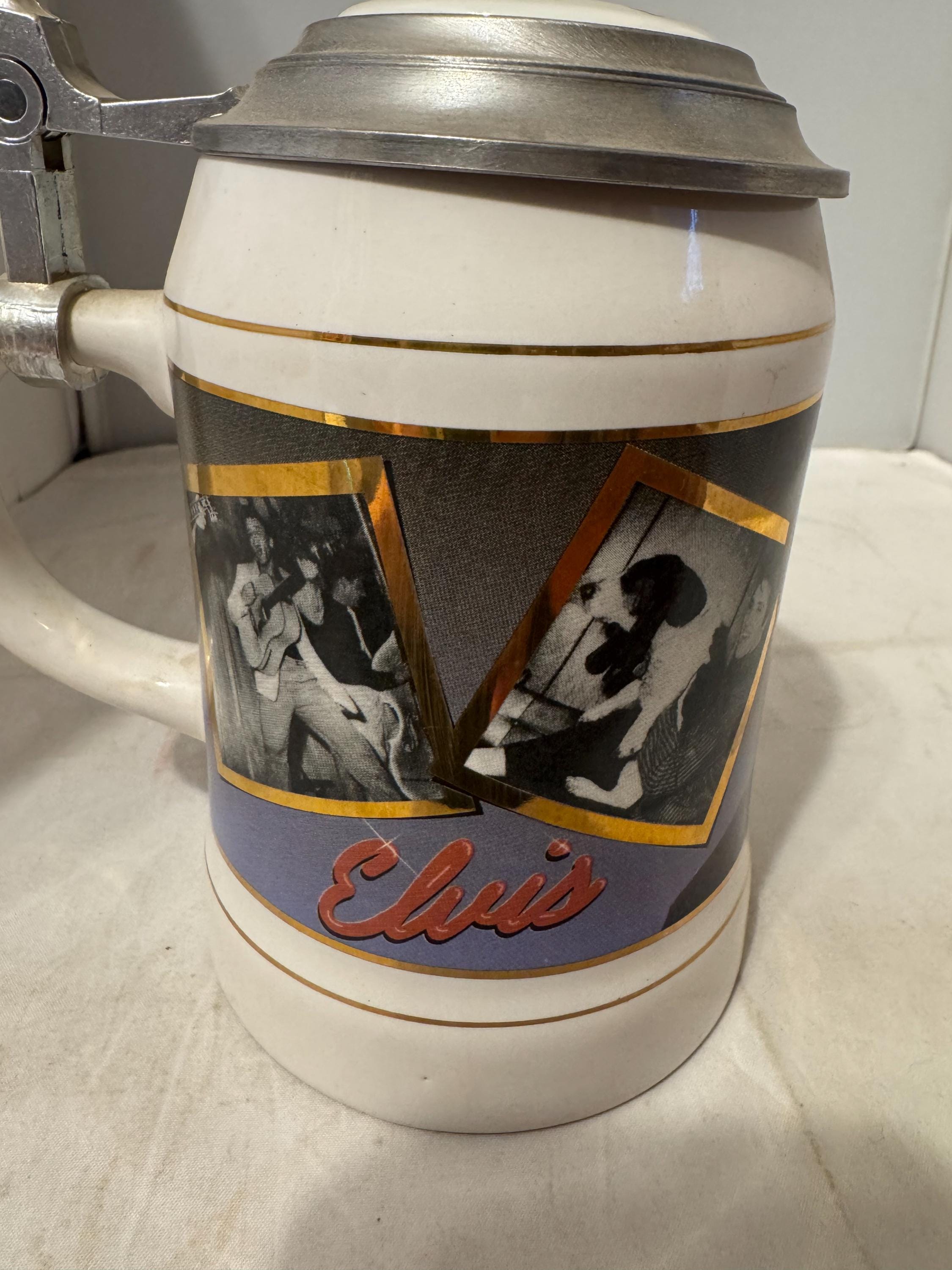 エルヴィス・プレスリーの「若きエルヴィス」ビールジョッキ #723 新品