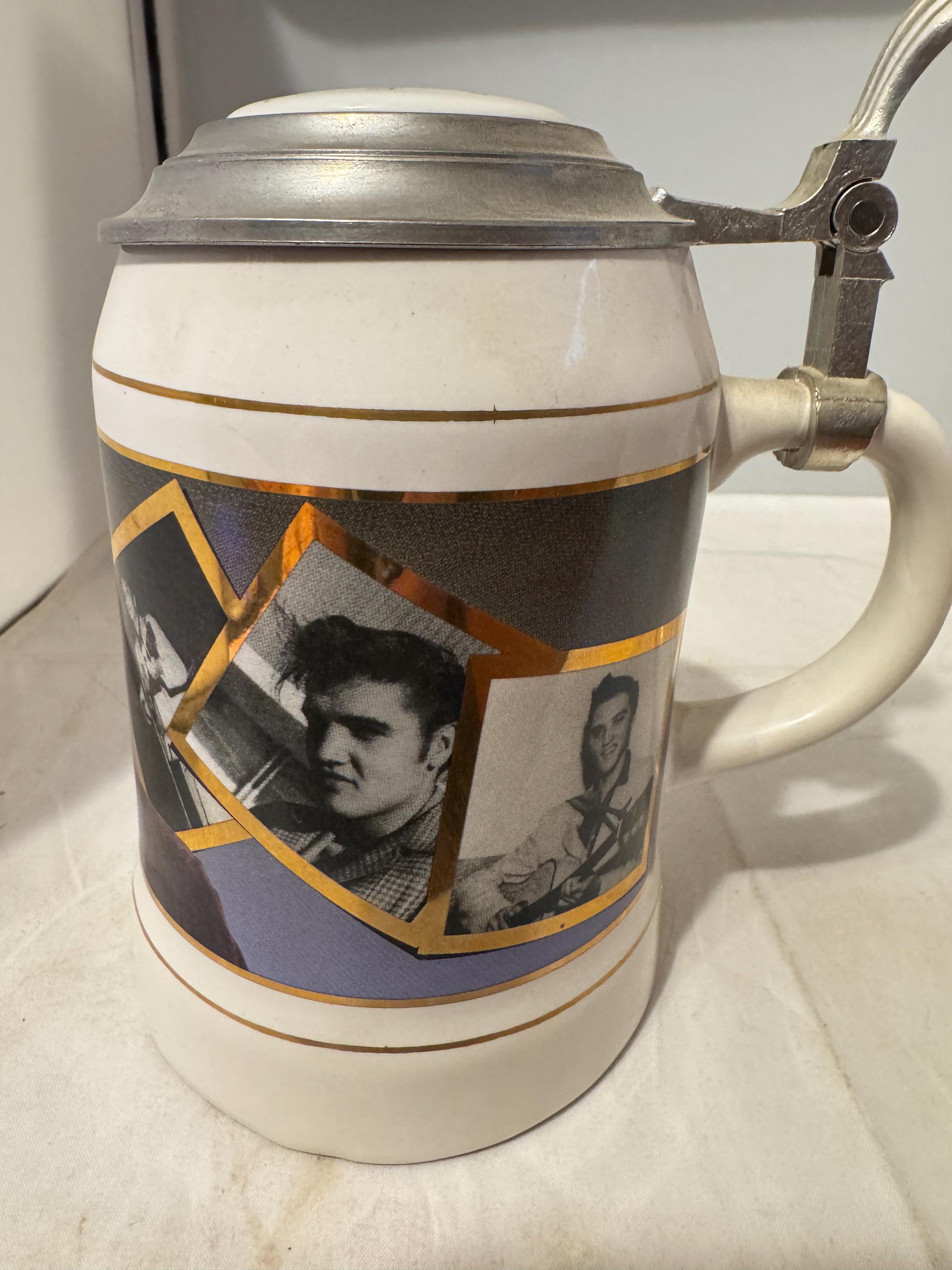 エルヴィス・プレスリーの「若きエルヴィス」ビールジョッキ #723 新品