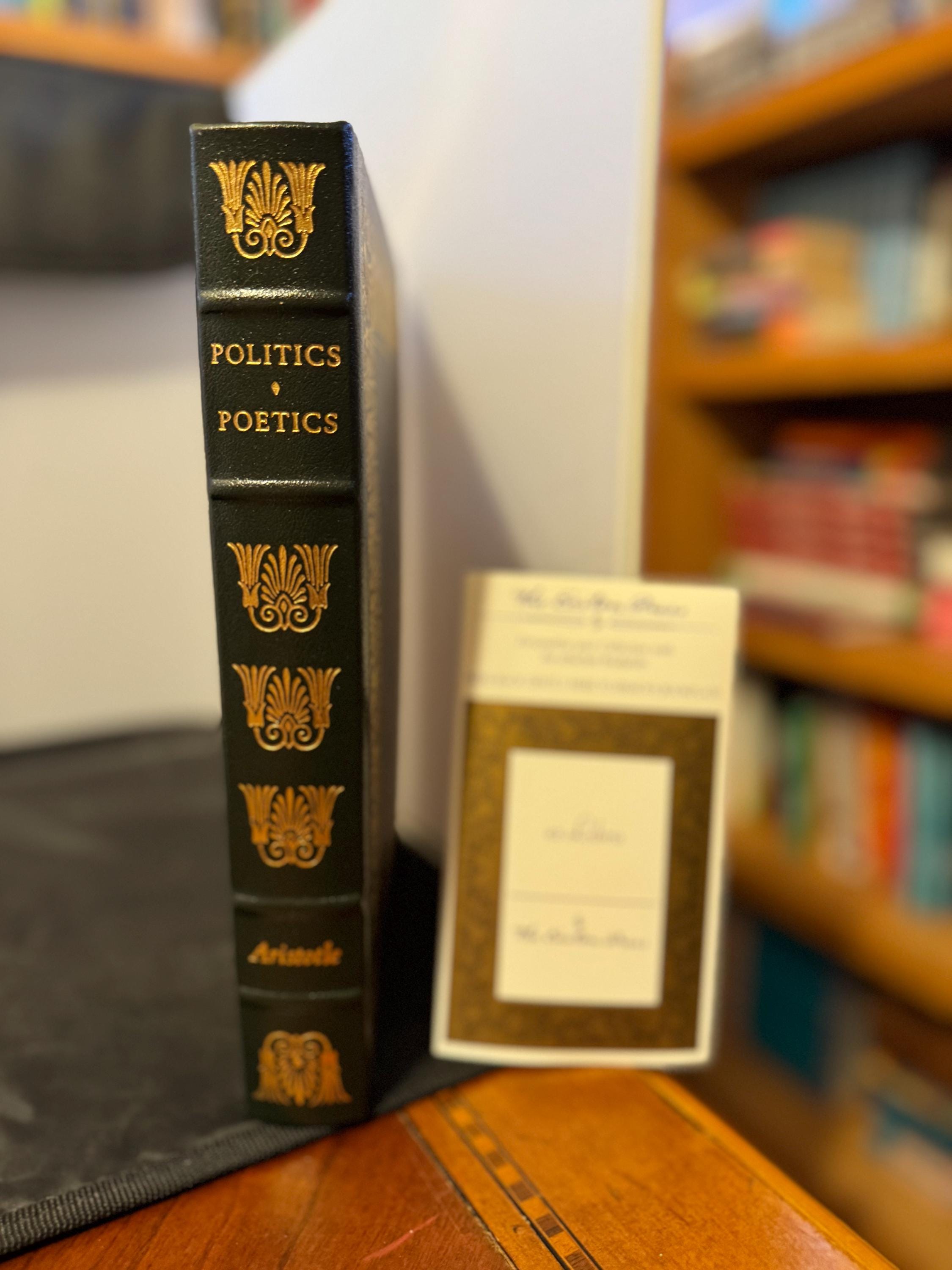Politics Poetics - Aristotle - the Easton Press - Etsy