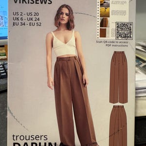 Vikisews Pattern - Trousers Daphna - Sz 2 - 20 - New