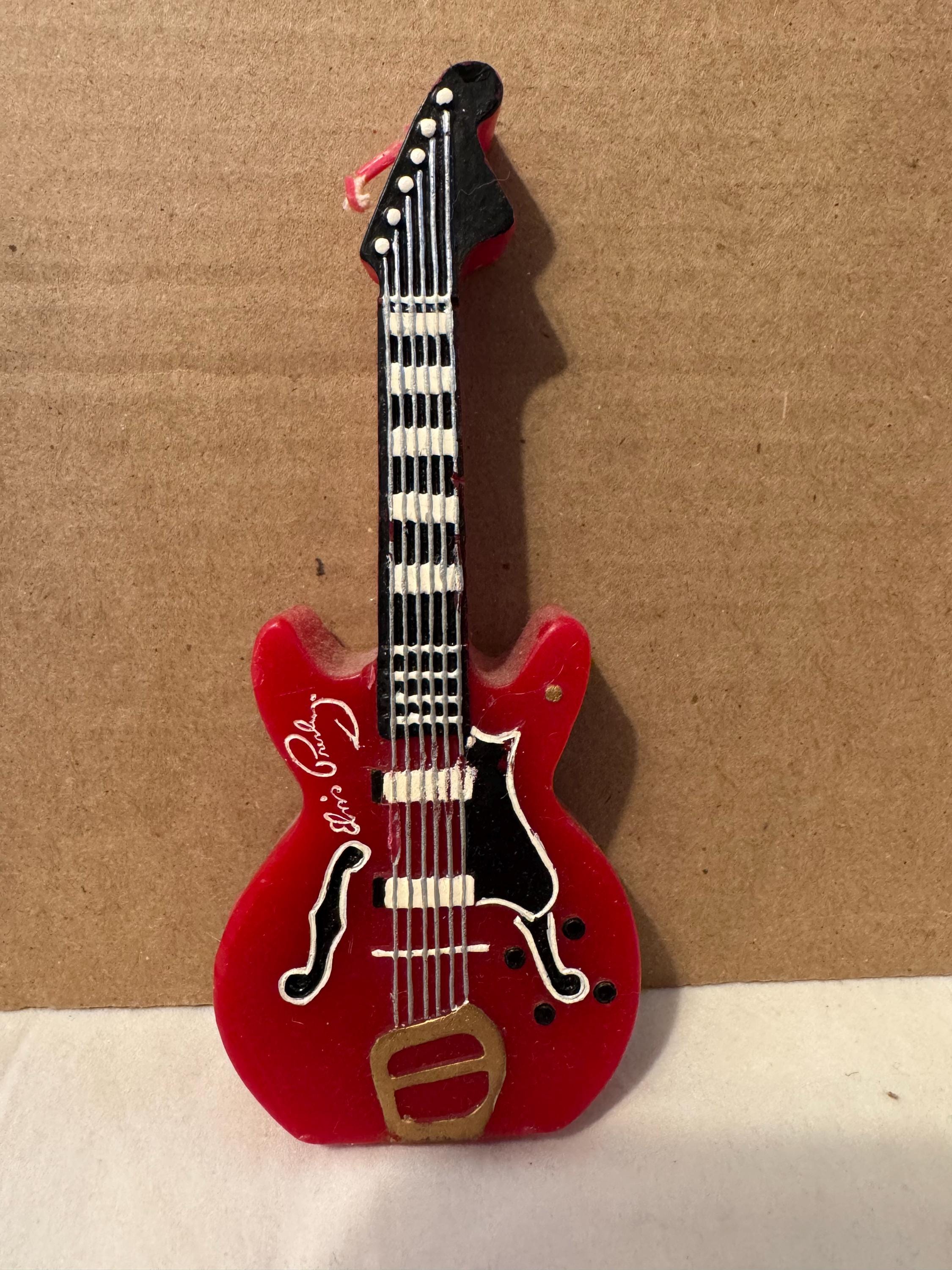 Guitar Candle - Elvis Presley Electric Guitar Shaped Candle - Etsy