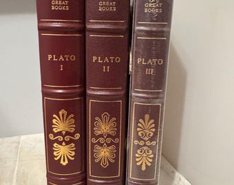 De stora böckerna - Platon - Franklinbiblioteket - Utmärkt skick - Tre volymer