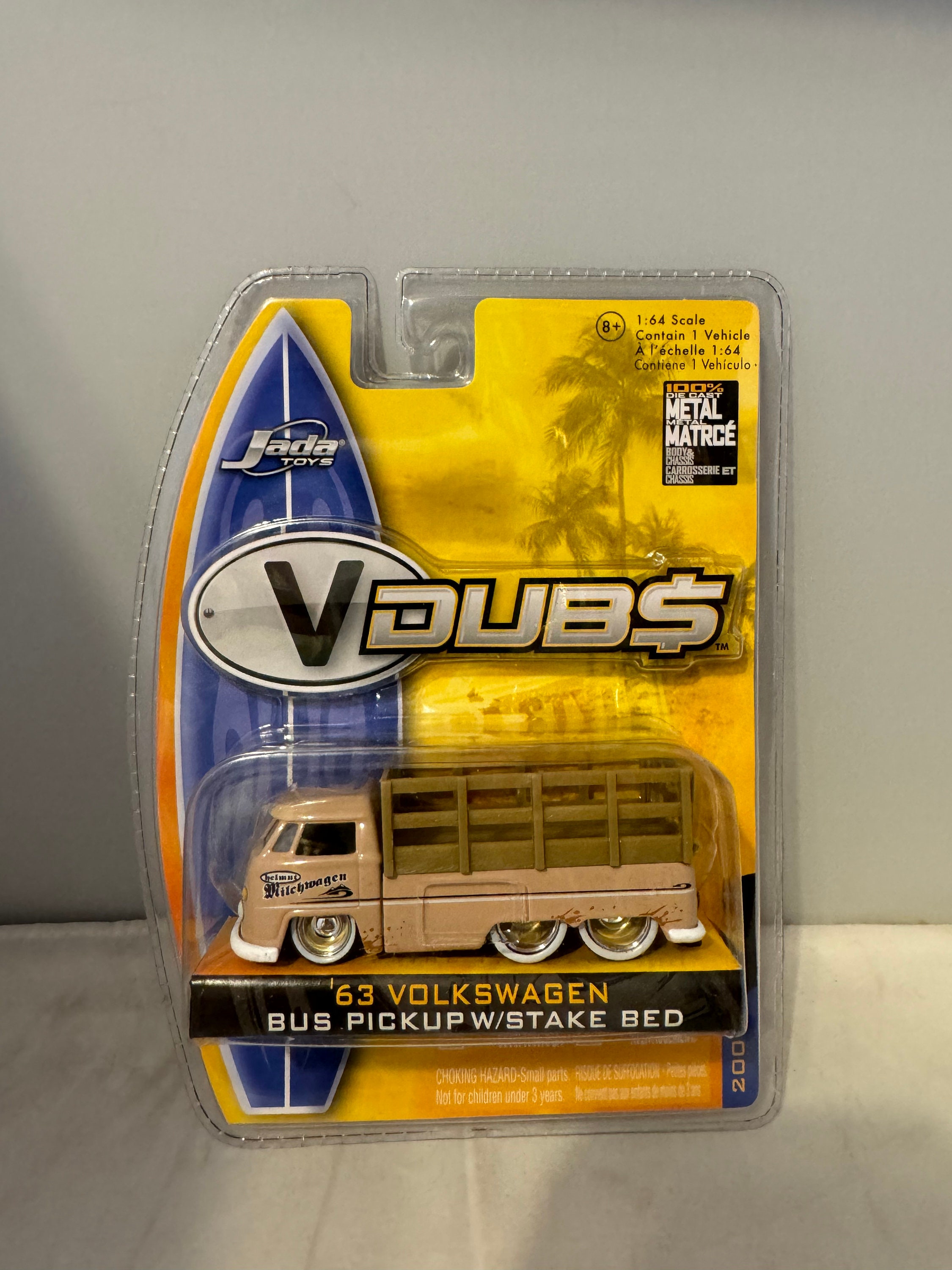 V Dubs Jada Toys - '63 Volkswagen Bus Pickup W/stake Bed