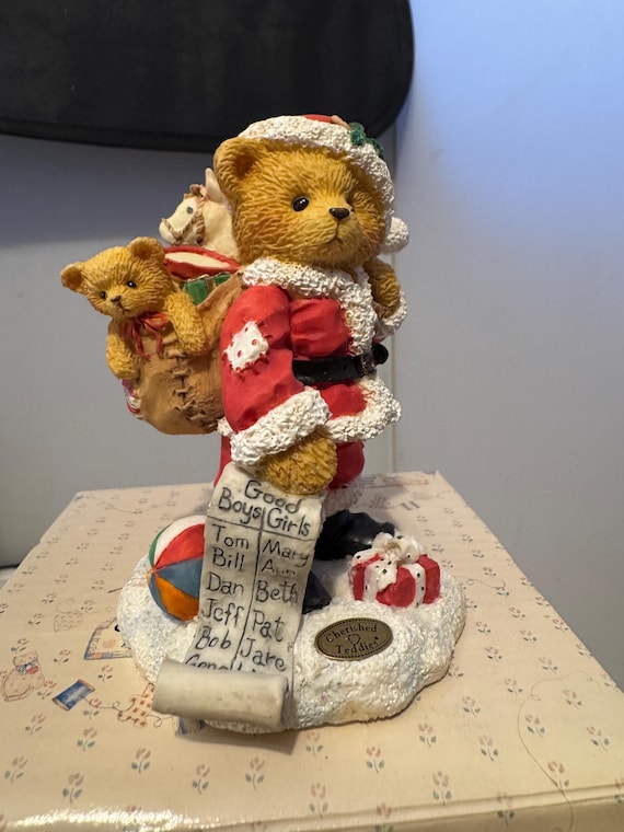 Cherished Teddies 141100 - Nickolas - Boy Dressed as Santa Claus