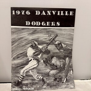 1976 Danville Dodgers officiella program