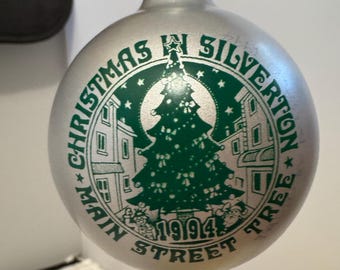Christmas In Silverton 1993 - Main Street Tree - Christmas Tree Ornament - Used