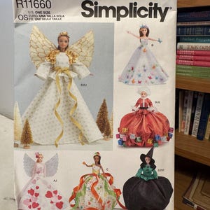 Padrão Simplicity R11660 - Roupas de boneca de 11 1/2&quot; para festas - Tamanho único - Novo