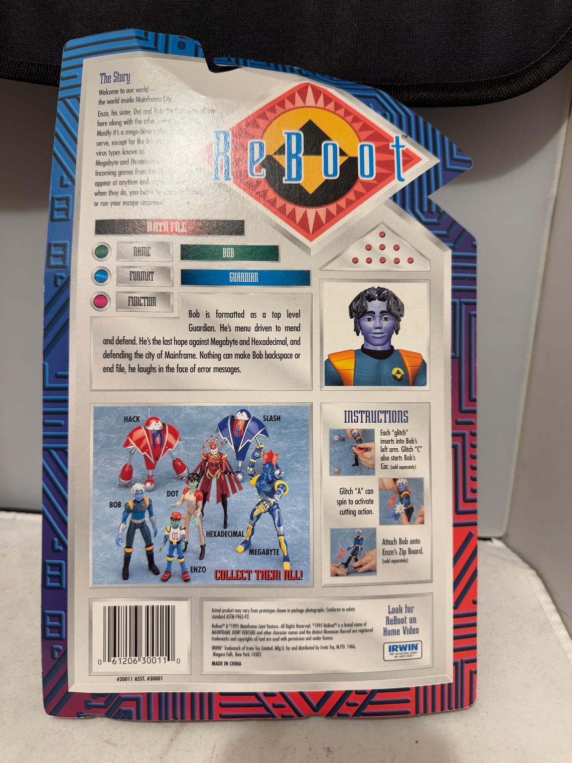 1995 Irwin Toys - Reboot Bob - Collectible Action Figure / Rare - Etsy
