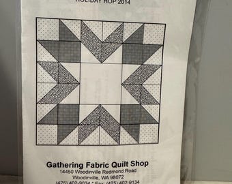 Quiltshoppatroon van verzamelstof - Merry & Bright Star Holiday Hop 2014