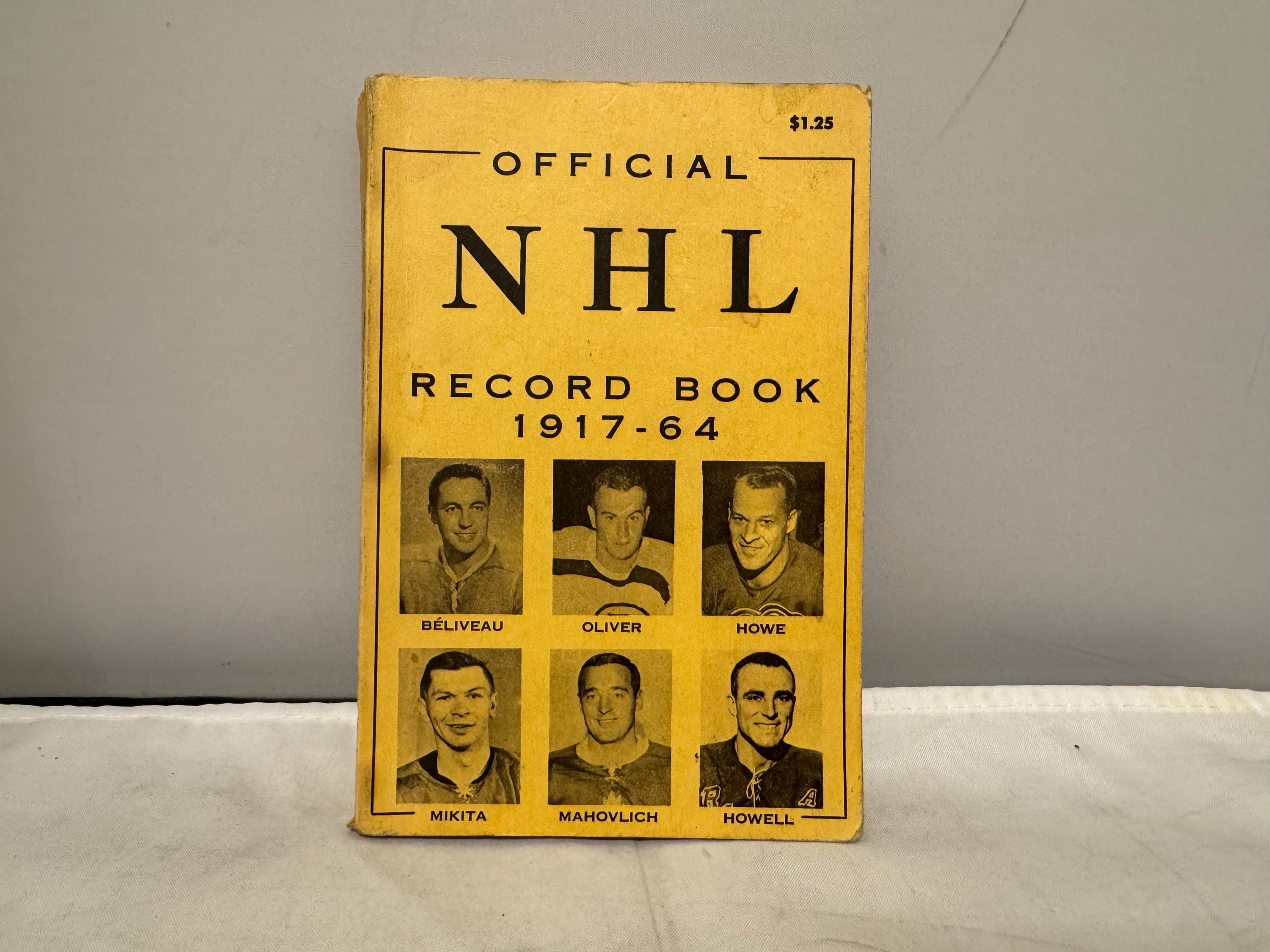Official NHL Record Book 1917 - 64 - Etsy Canada
