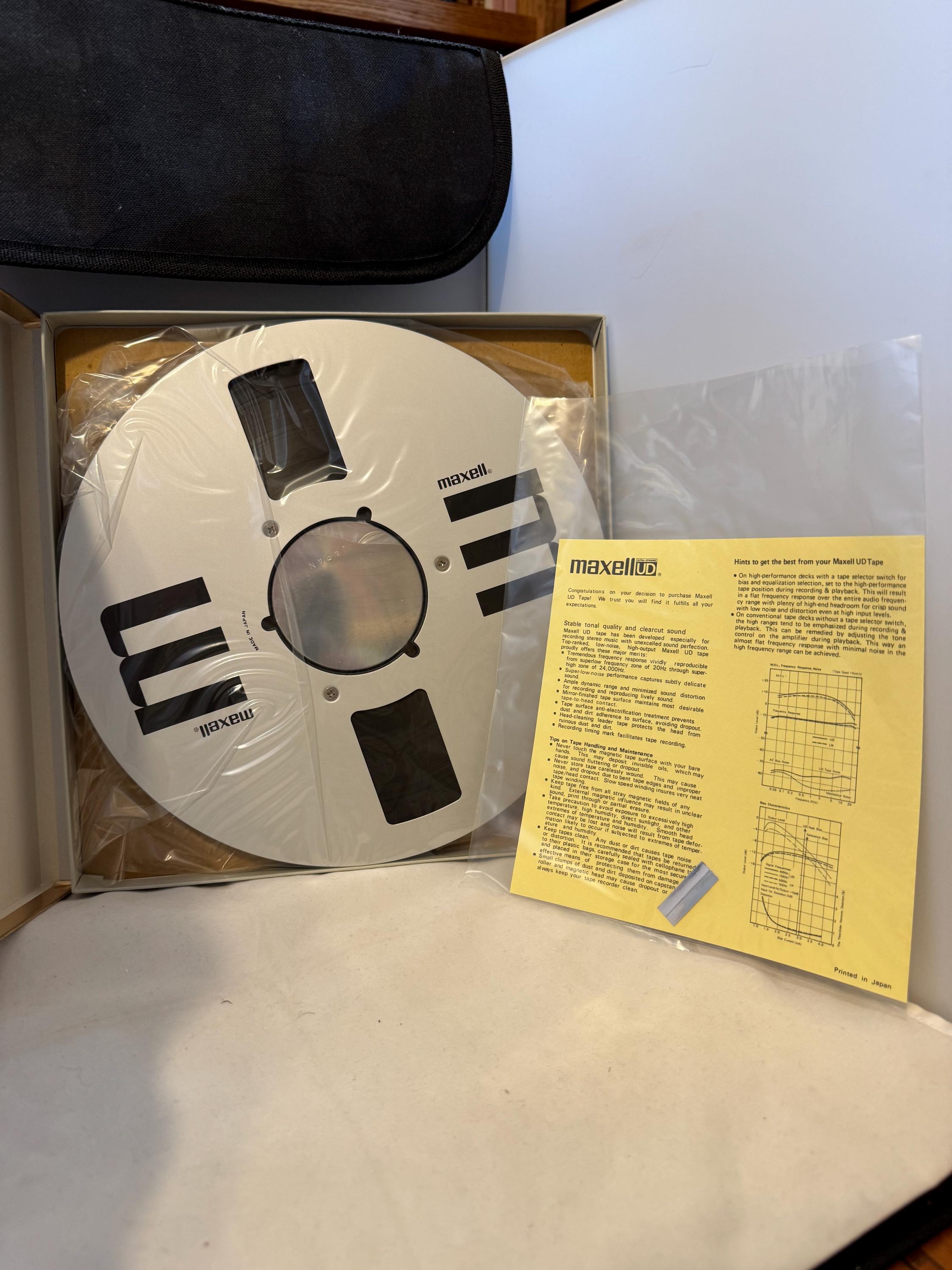 Maxell UD 35-180 Reel to Reel Tape - New - Sound Recording Tape - Etsy