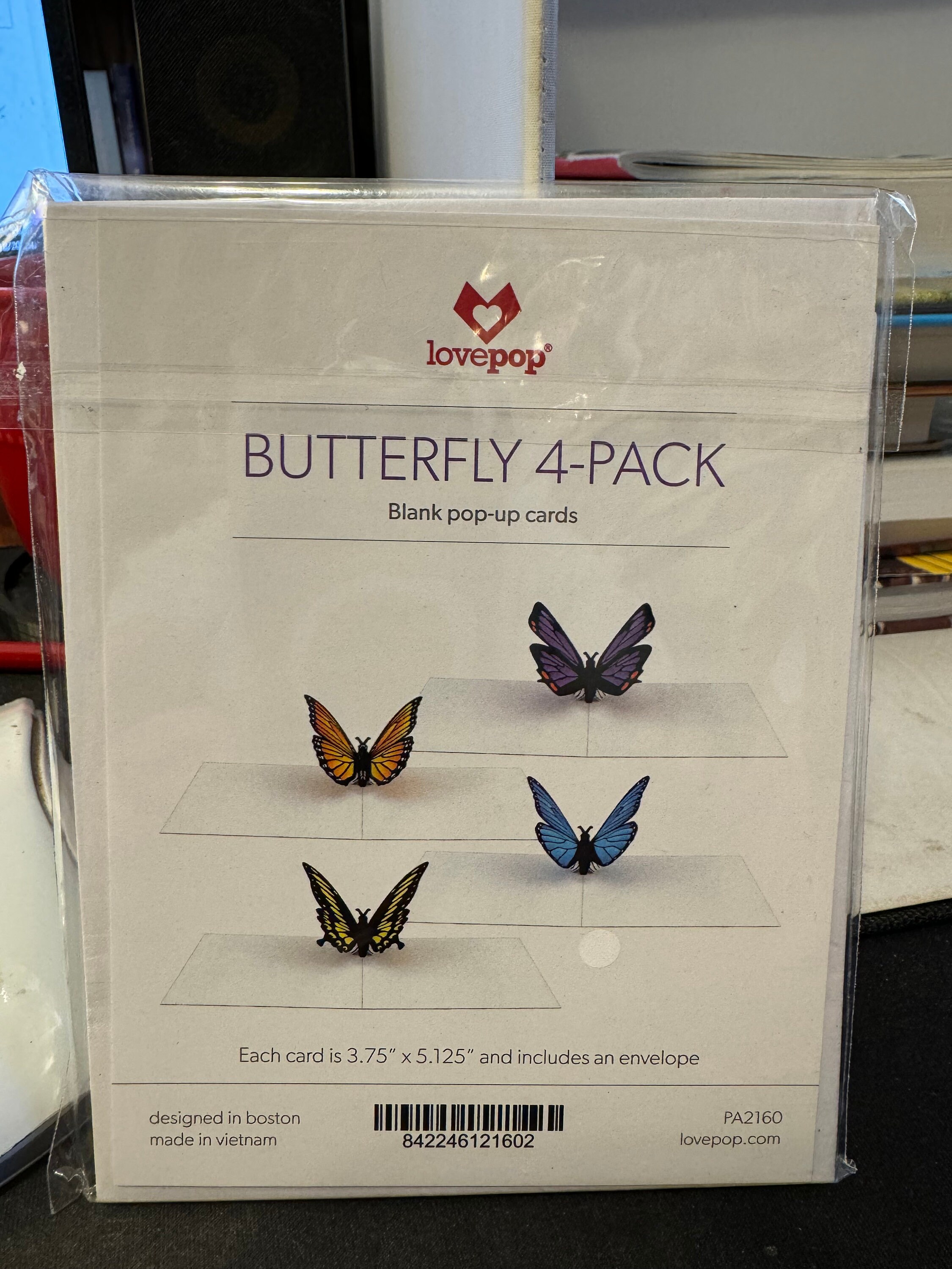 Butterfly 4-pack - Lovepop 3D Greeting Pop-up Card - New - Etsy