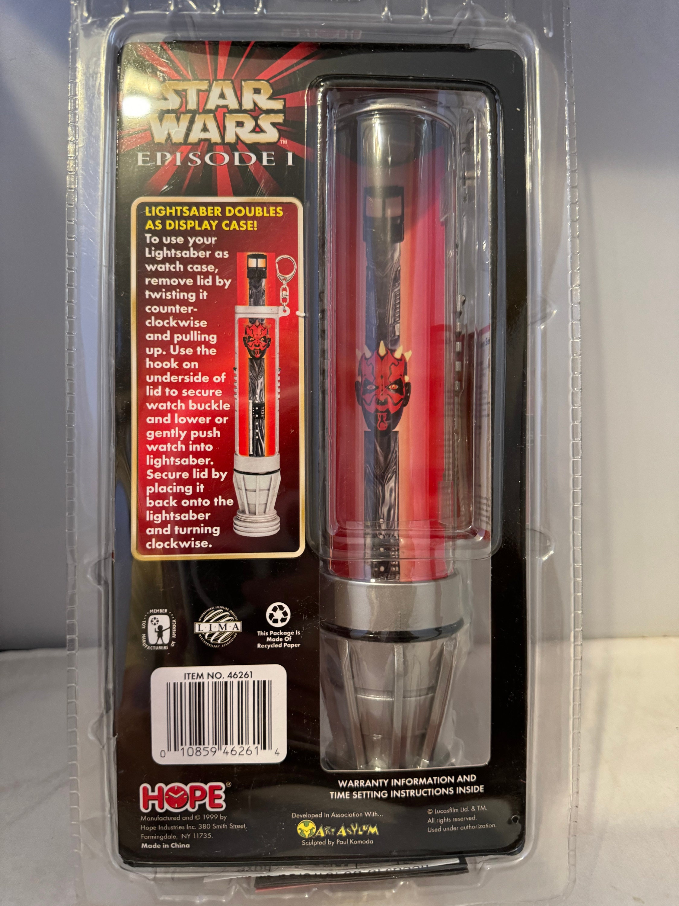 Star Wars Episode 1 DARTH MAUL Collector Watch With