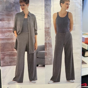May include: A sewing pattern for a pair of trousers and a top. The pattern is for sizes 12-14-16. The pattern is by Calvin Klein, Vogue American Designer.