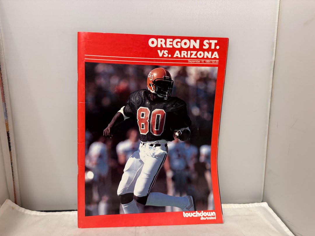 Touchdown Magazine Oregon St. Vs. Arozona - Touchdown Illustrated Magazine - Etsy