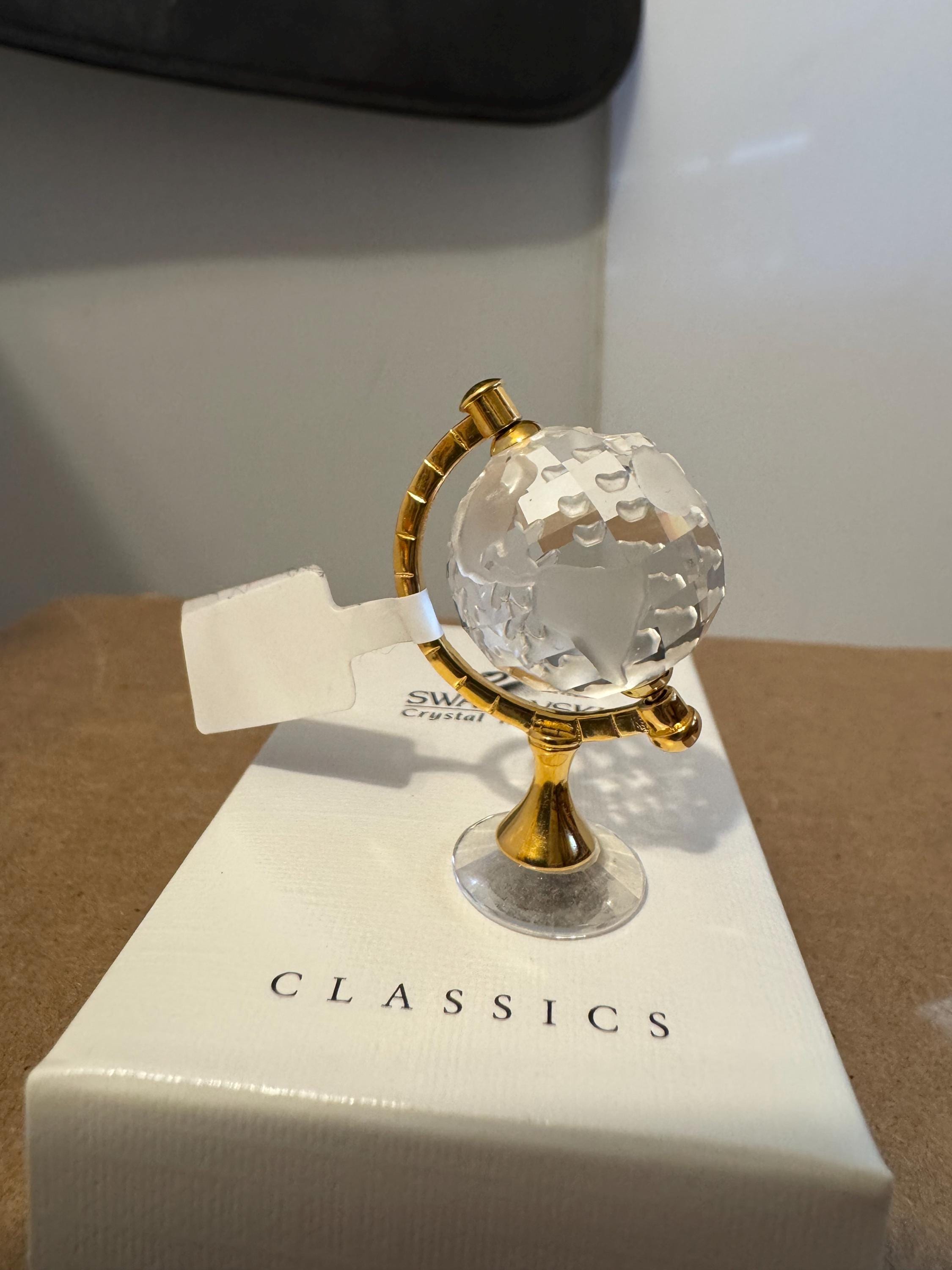 Swarovski Crystal Mini Globe W/etched Continents - Etsy