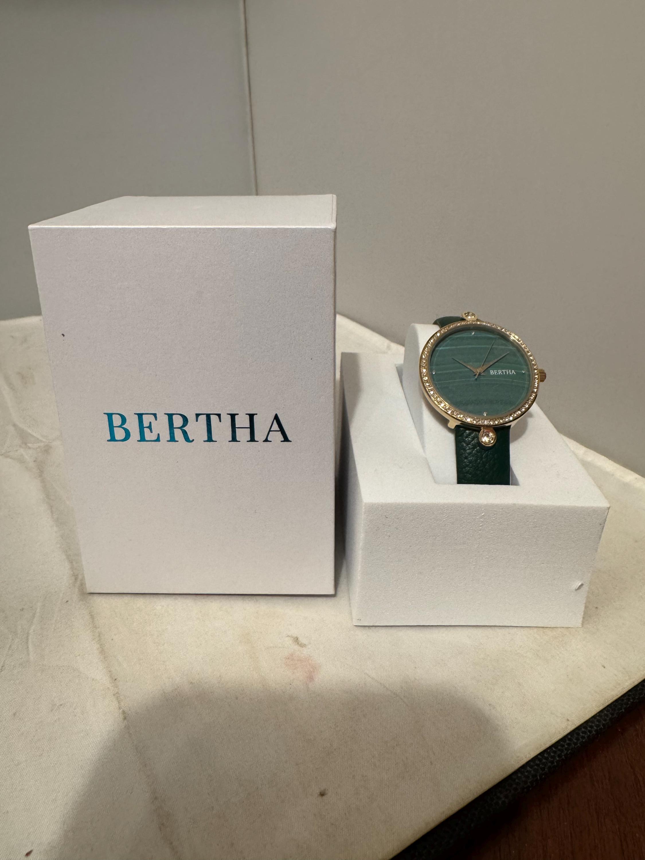 Selling a Bertha frances ladies watch Bertha Gold Plated Mother of Pearl Wrist Watch 38mm Elephant  main image 2