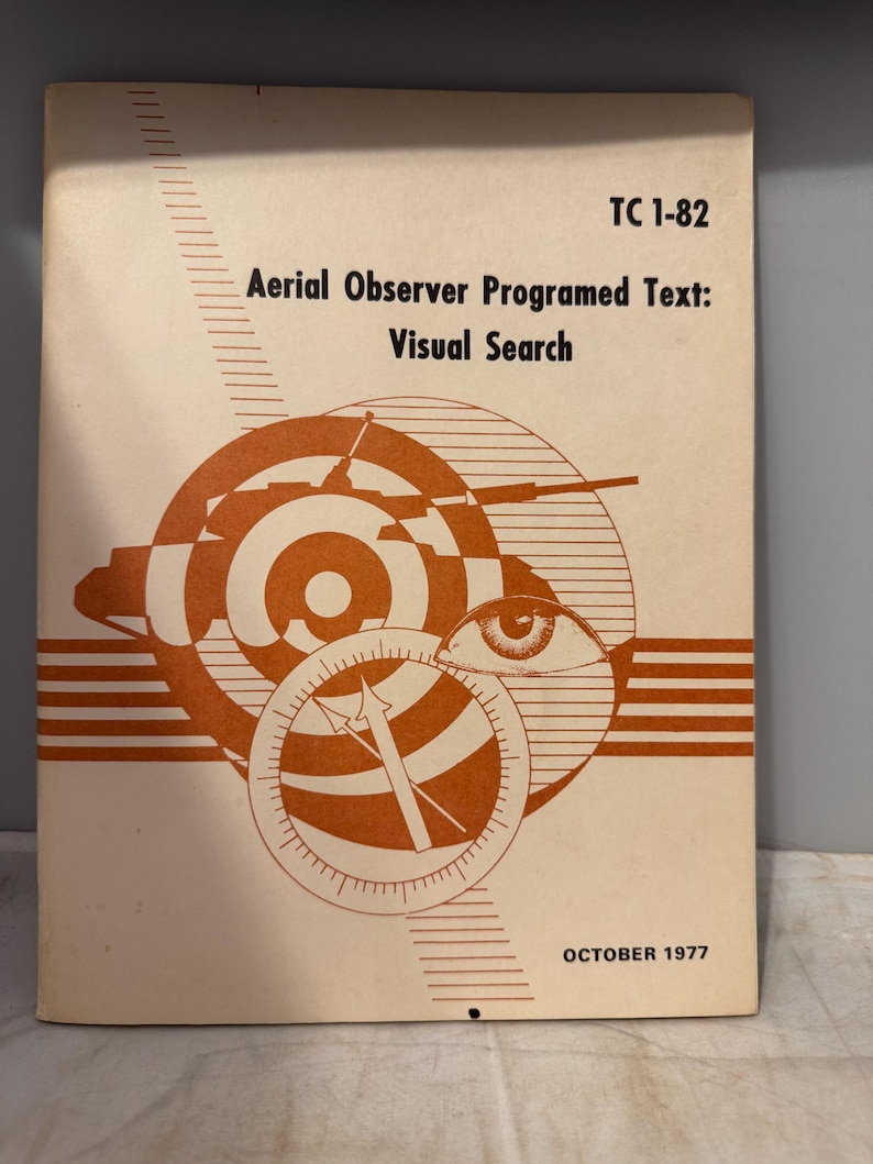 Aerial Observer Programed Text: Visual Search TC 1-82 - October 1977 - Etsy