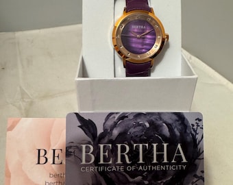 Beautiful Bertha Abby Ladies Watch Maroon - New