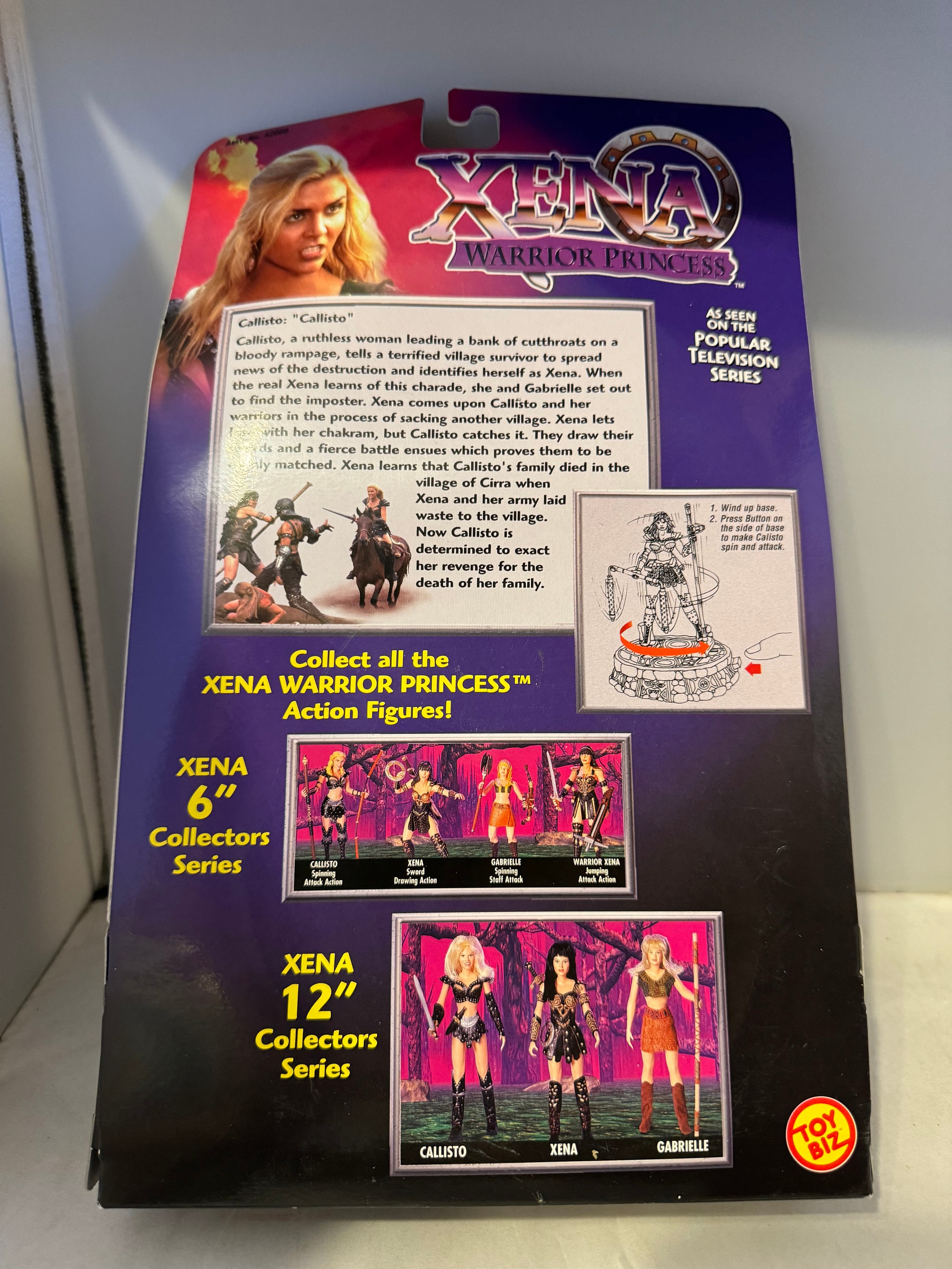 Figurine Xena Warrior Princess Callisto Playmates 42003 Collection Neuve Sous Blister