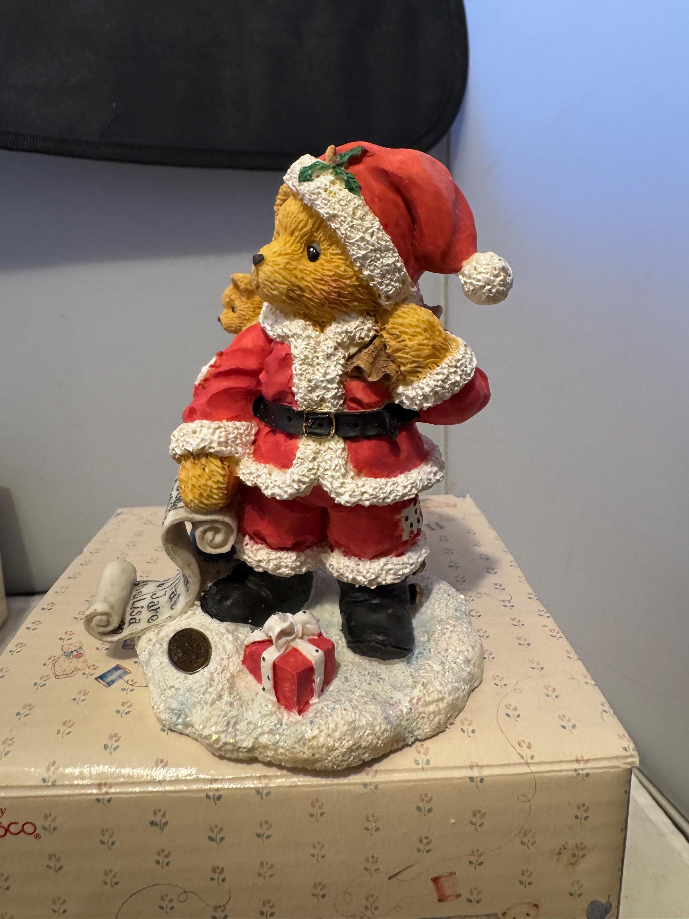 Cherished Teddies 141100 - Nickolas - Boy Dressed as Santa Claus