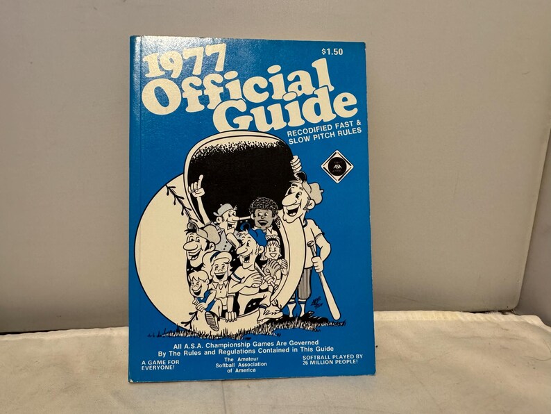 1977 Official Softball Guide - Etsy