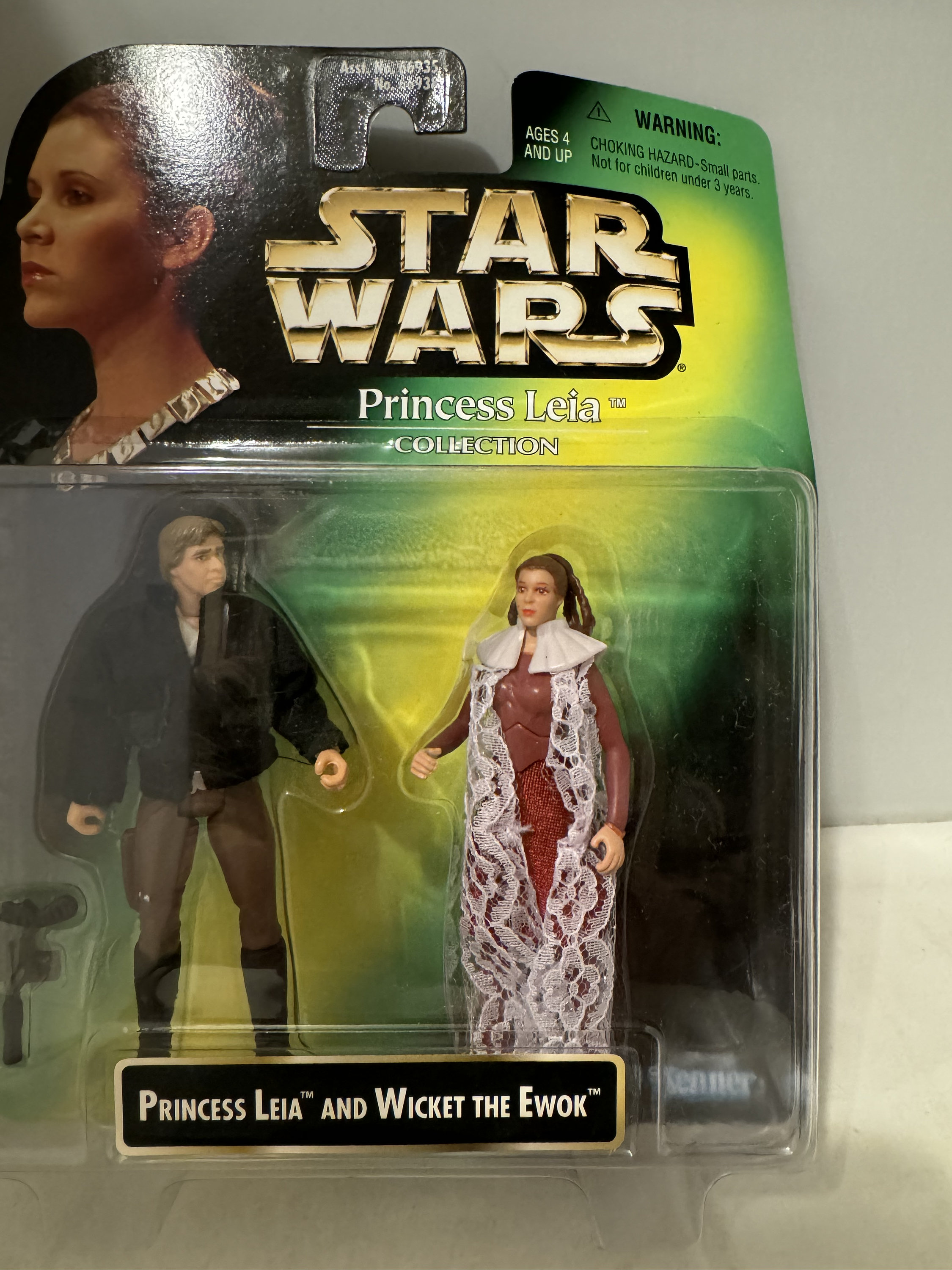 Star Wars Princess Leia and Wicket the Ewok BOX ERROR Leia and Han