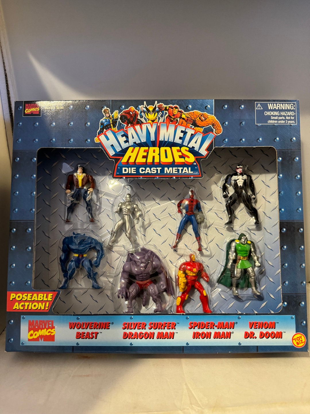Marvel Comics - Heavy Metal Heroes - Die Cast Metal - New (1998