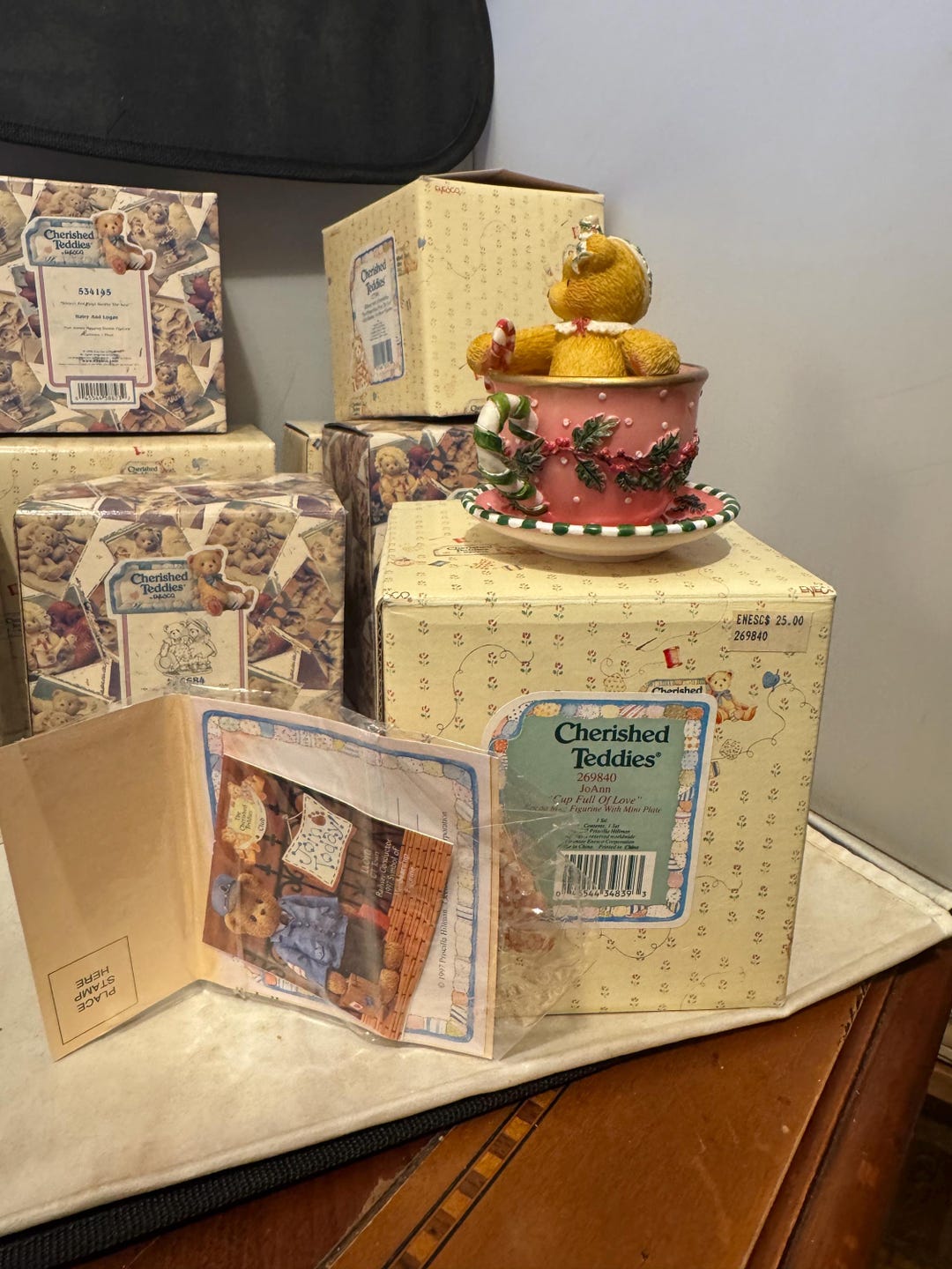 Cherished Teddies 269840 - Joann - Cup Full of Love - Etsy