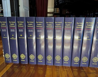 The Oxford English Dictionary Second Edition - Complete Set of 20