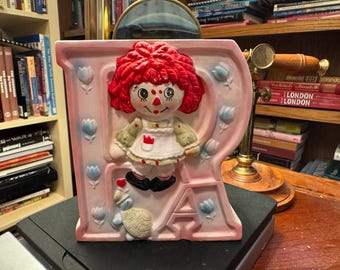 Vintage Raggedy Ann Musical Planter - The Bobbs-Merrill 1976