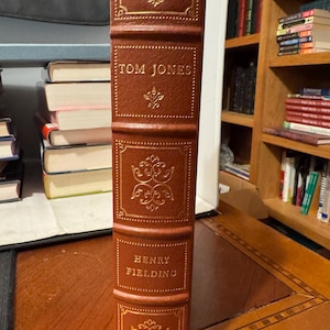 The History of Tom Jones, A Foundling by Henry Fielding, Quarterbound in Leather