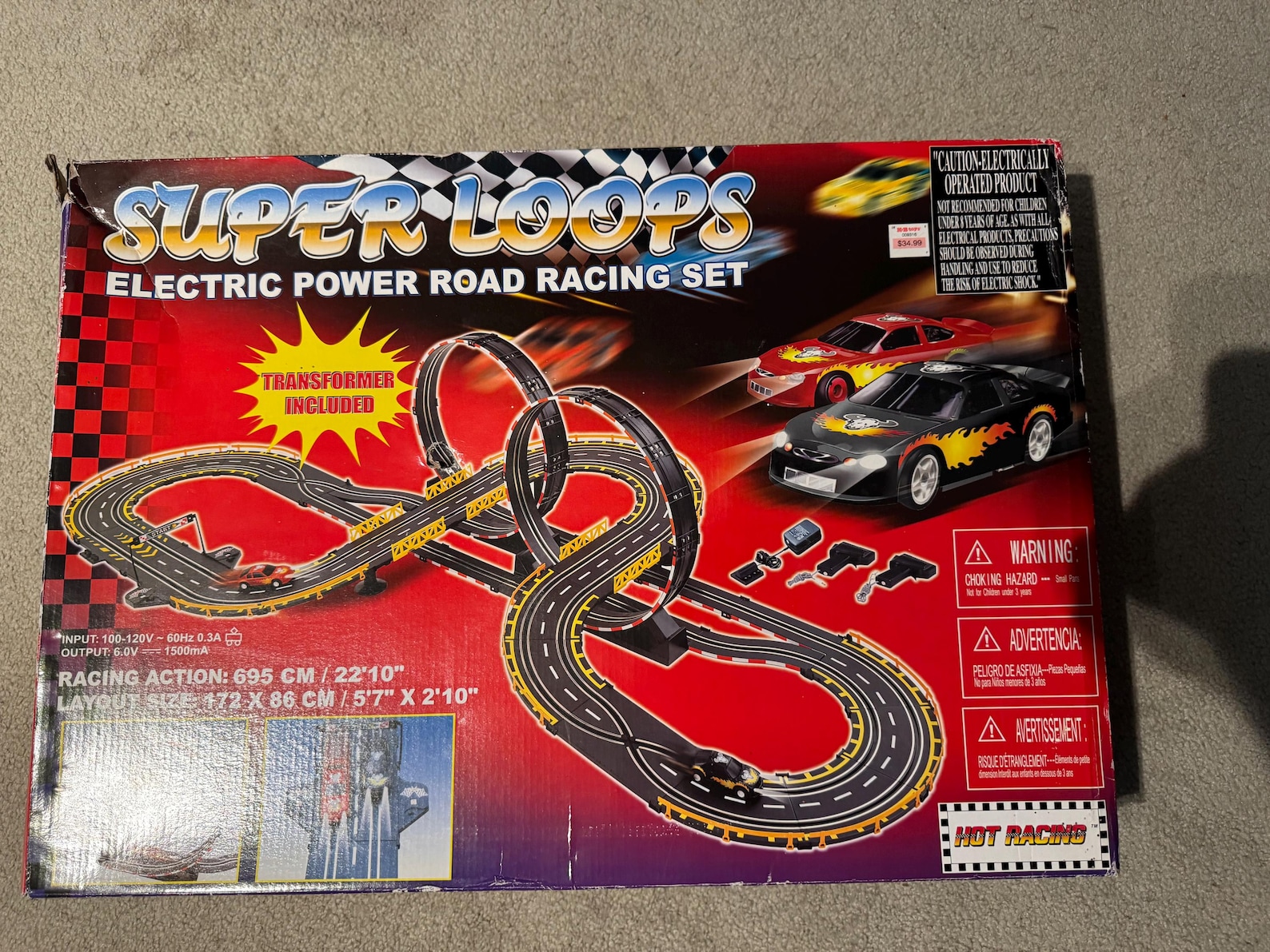 SUPER LOOPS - Electric Power Road Racing Set - Used - Etsy