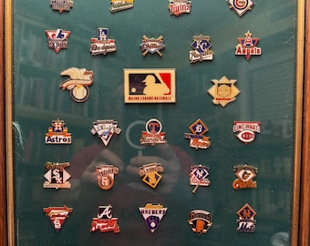 野球 MLBピンバッジコレクション フレーム付き
