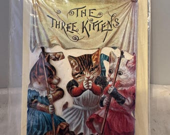 The Three Kittens - Decorative Fold-Out Card & Envelope - New